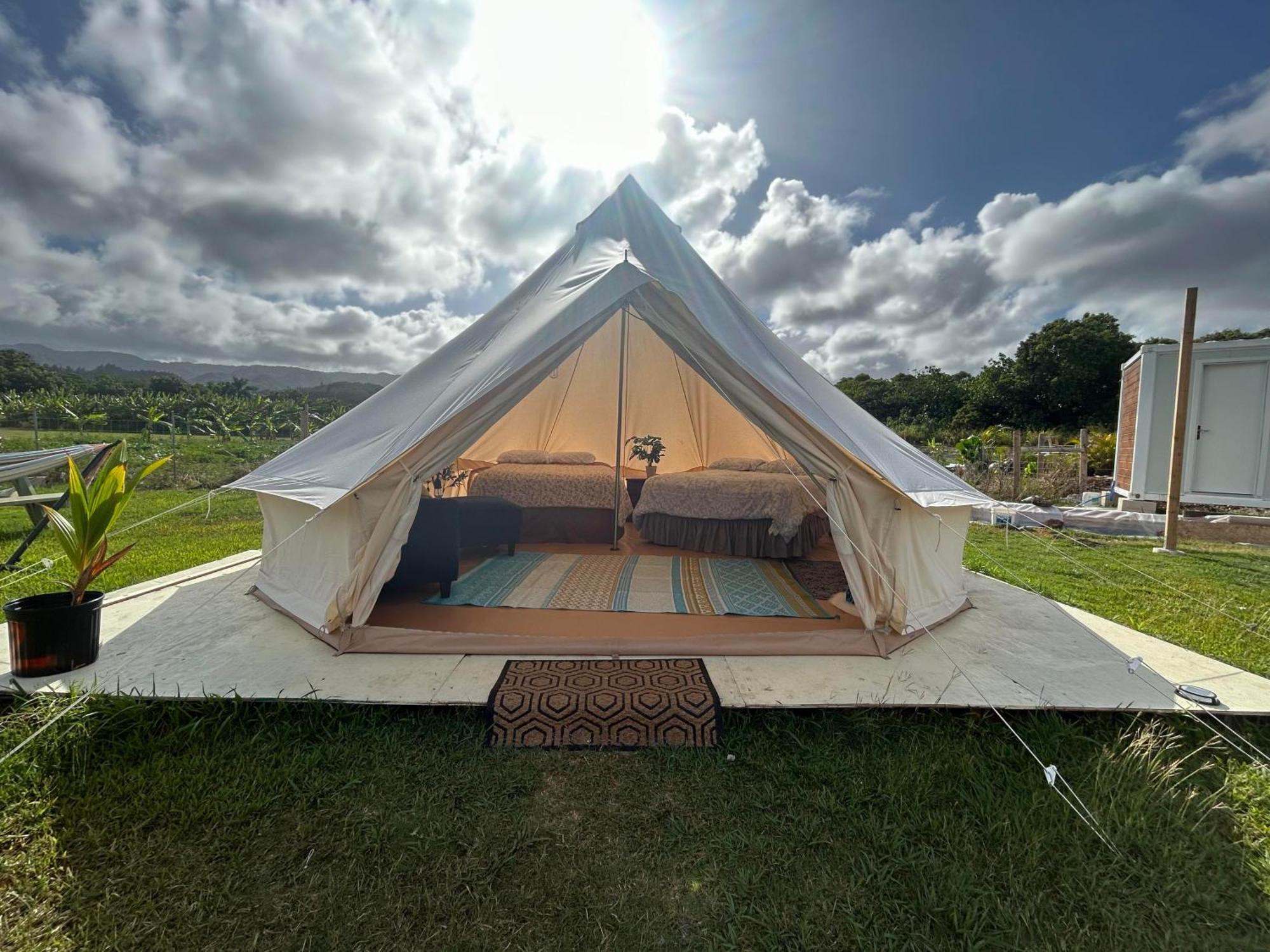 Maleka Farm: Tent Glamping North Shore Oahu Laie Extérieur photo